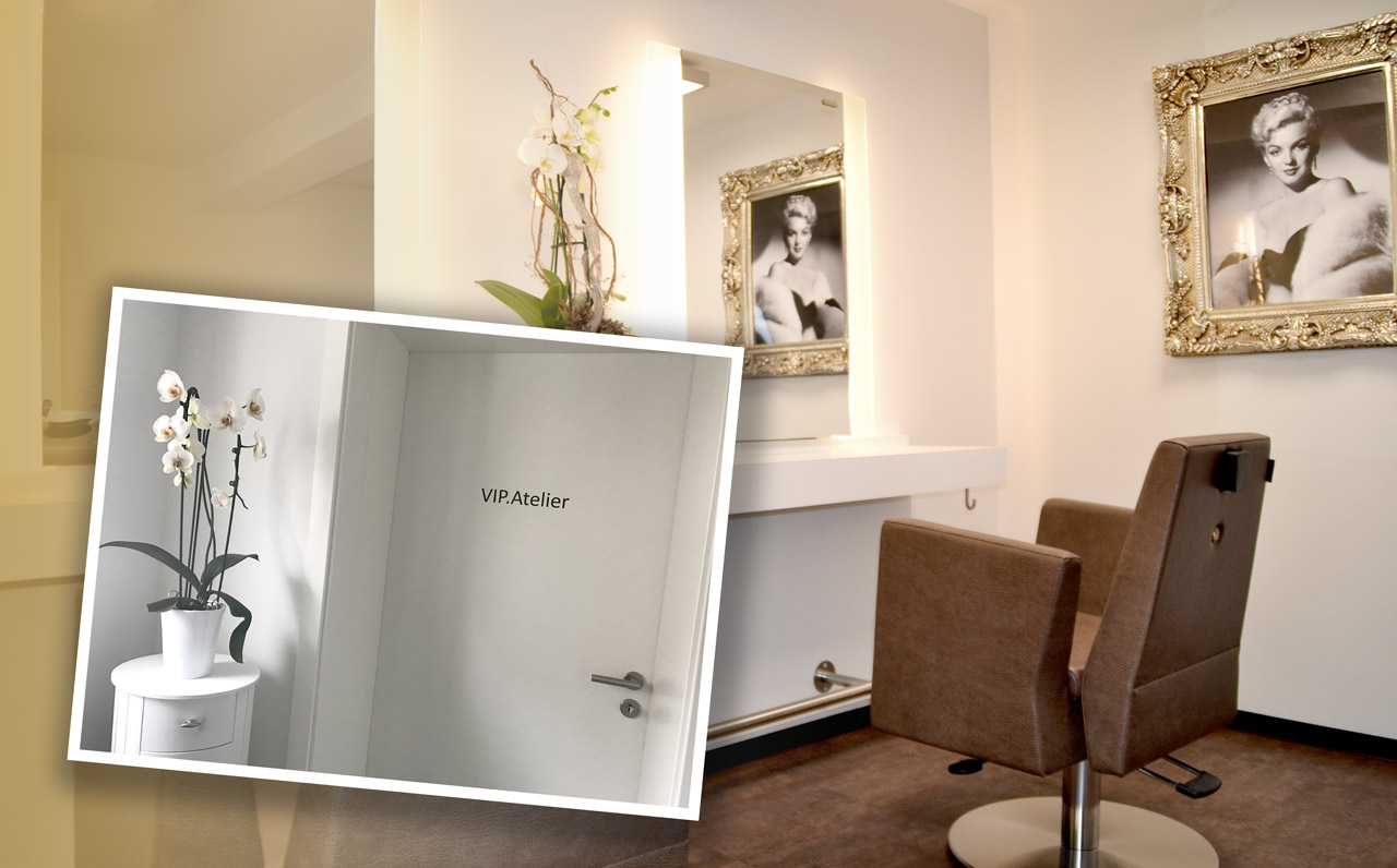 VIP Hochzeit Atelier - ungestörter Friseurbesuch