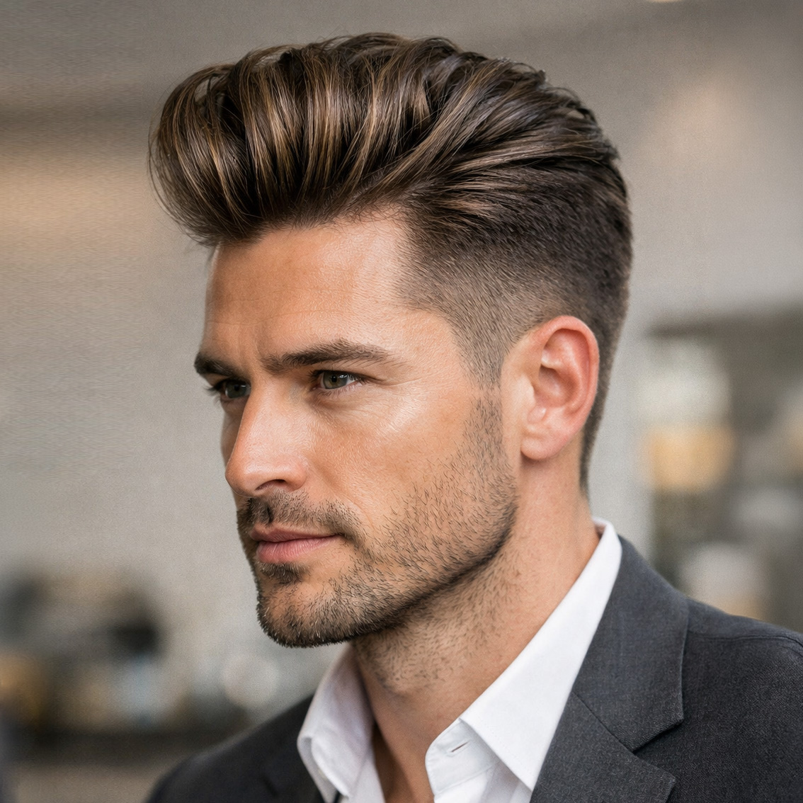 Männer - Trendfrisur 2026 - Moderner Pompadour