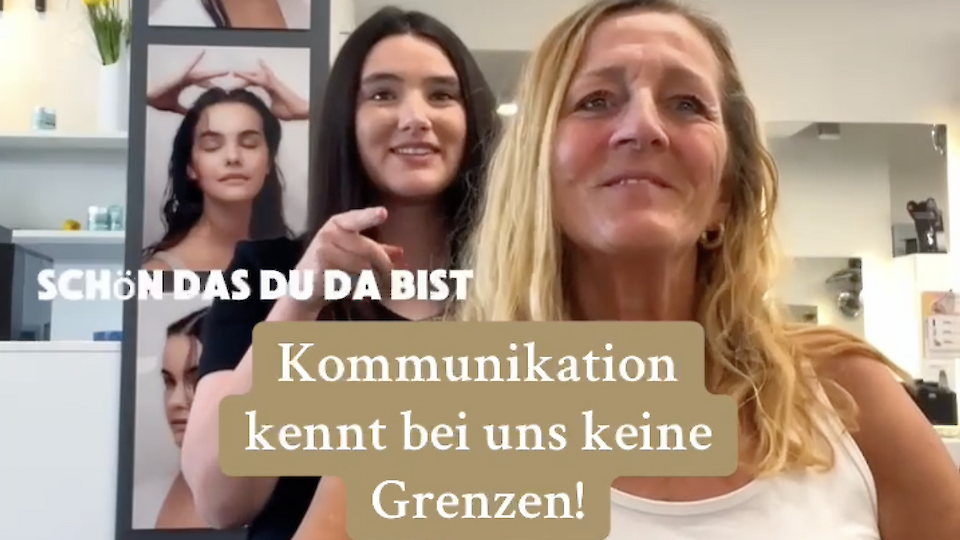 Friseurbesuch in deutscher Gebärdensprache