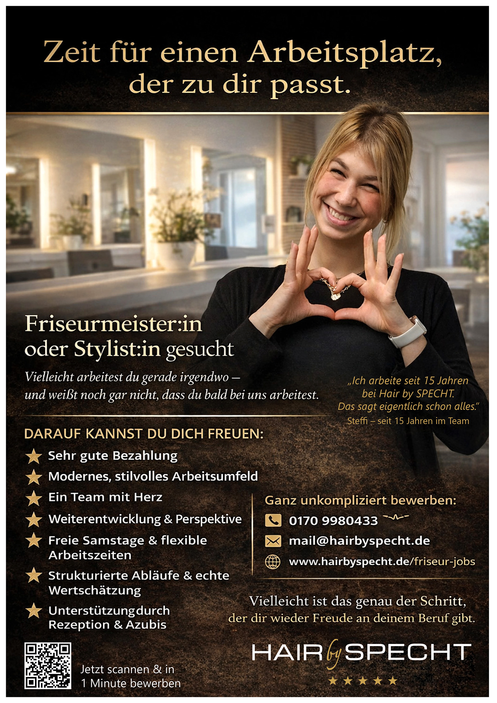 Job - Friseurmeisterin oder Stylistin in deiner Nähe gesucht. Jetzt bewerben bei Hair-By-Specht 636549 Ronneburg nahe Gelnhausen und Hanau